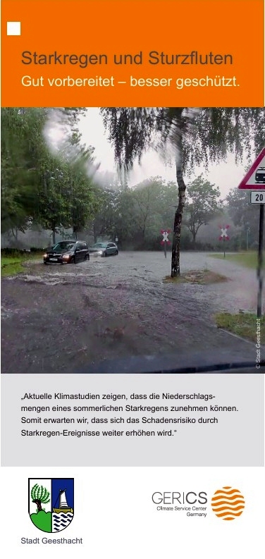 Broschüre Starkregen Geesthacht Seite 1